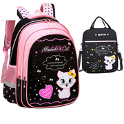 Kids School Cute Cat Print Backpack gogodiggity