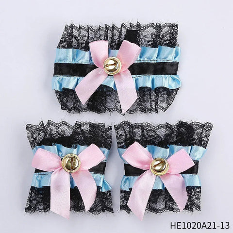 Womens Halloween Maid Lace Cat Ear Headband Hair Accessories Cat Ear Headband Long Tassel Japanese Animation Cosplay Accessories gogodiggity