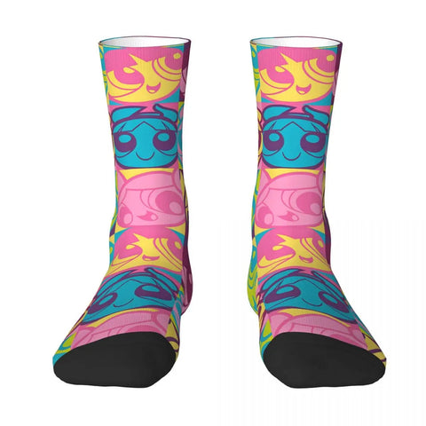 The Powerpuff Girls Stockings Couple Socks Soft Trendy Socks Winter Cycling Non Slip Graphic Socks Gift gogodiggity