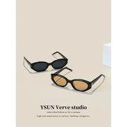 2024 New GM Sunglasses Women, Cat Eye Narrow Frame High-End Acetate DADA Sunglasses UV400 Protection gogodiggity