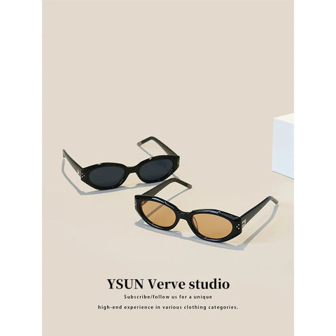 2024 New GM Sunglasses Women, Cat Eye Narrow Frame High-End Acetate DADA Sunglasses UV400 Protection gogodiggity