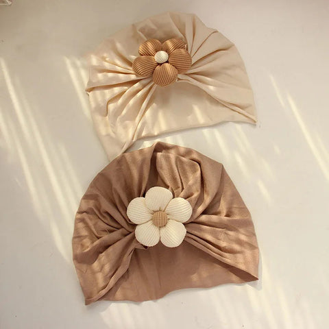 0-12M Infant Accessories Cute Flower Spring Autumn Cotton Newborn Baby Bebe Girl Hat Socks Two Pieces Set gogodiggity