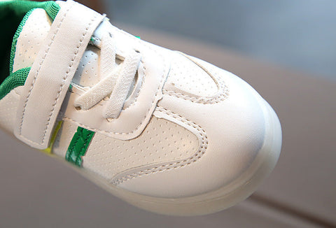 Kimmy White LED Sneakers Shoes gogodiggity