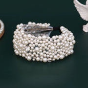Wedding Bridal Pearl Headband Bride Hair Accessories Elegant Headpiece Women Hair Band Jewelry Party Hairwear gogodiggity