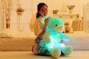 Creative Light Up LED Teddy Bear Stuffed Animals Plush Toy Colorful Glowing Christmas Gift For Kids Pillow gogodiggity