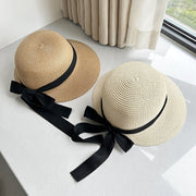 Sun Hat Women's Summer French Elegant Bow gogodiggity