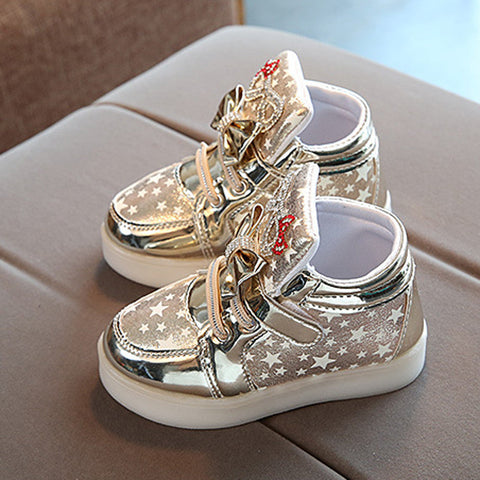 Velcro Flashing Luminous Kids Shoes gogodiggity