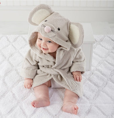 Children's Hooded Absorbent Animal-shaped Bathrobe gogodiggity