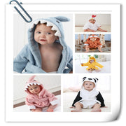 Children's Hooded Absorbent Animal-shaped Bathrobe gogodiggity