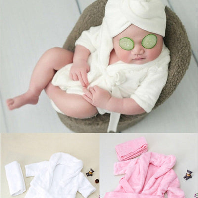 Baby Bathrobes Bath Towel Solid Color Warm gogodiggity