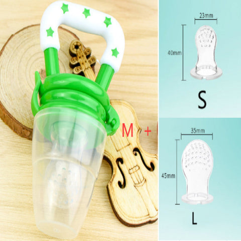 New Baby Silicone Pacifier, Encapsulated To Soothe Complementary Food Feeding Artifact gogodiggity
