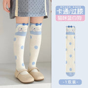 Girls Children Spring Over The Knee Stockings Kawaii Kuromi My Melody Cinnamoroll Pochacco Autumn Winter Cotton Mid-calf Socks gogodiggity