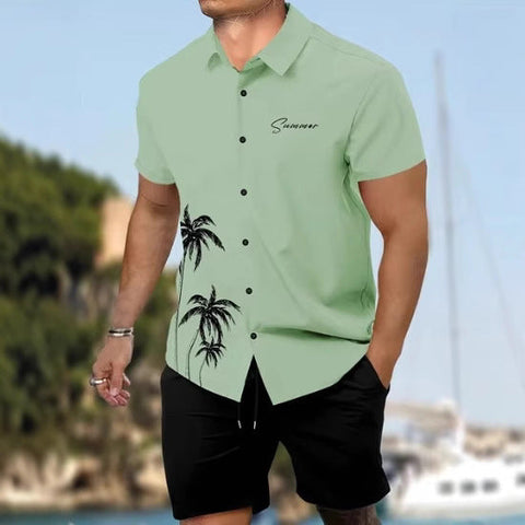 3D Digital Printing Shirt Short Sleeve Shorts Suit gogodiggity
