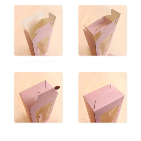 10 Packs Elegant Floral Tote Bag for bouquets-Ideal for Valentine's Day, Christmas and Special Occasions-Durable Paper Gift Wrap gogodiggity