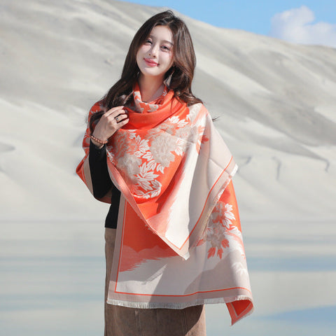 Retro High Sense Artificial Cashmere Scarf gogodiggity