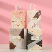 StoBag, Reusable Gift Tote Bags Elegant Marble and Gold Design for Weddings, Birthdays, Parties, Special Occasions, Packaging gogodiggity