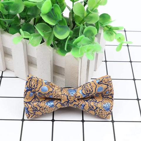 New Design Cork Wood Fashion Parent-Child Bow Ties Novelty Handmade Solid Neckwear Wedding Party Gift Accessories Men Bowtie gogodiggity