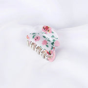 Acrylic Floral Sweet Small Hair Claw Clips Women Girls Plastic Print Crab Barrettes Clips Hair Clamps Hairpins Hair Accessories gogodiggity