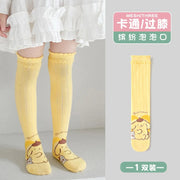Girls Children Spring Over The Knee Stockings Kawaii Kuromi My Melody Cinnamoroll Pochacco Autumn Winter Cotton Mid-calf Socks gogodiggity