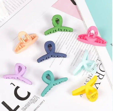 4.4CM New Solid Colour 3PCS/Set Candy Colour Small Cross Grip Clip Hairpin Barrettes for Kid Women Girl Accessories Headwear gogodiggity
