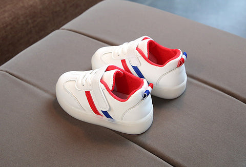 Kimmy White LED Sneakers Shoes gogodiggity