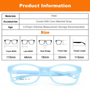 Flexible Kids Eyeglasses Frame Size 44/16 TR90 Children Glasses, No Screw, Unbreakable Safe Light Boys Girls Optical Glasses gogodiggity