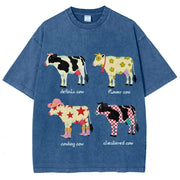 Men's And Women's Cute Cow Print T-shirt gogodiggity