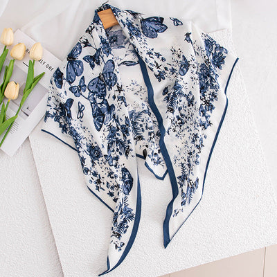 Vintage Print Polyester Fashion Scarf Dual-use Shawl gogodiggity