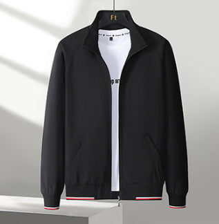 Men's Casual Business Baseball Uniform Fashion All-match One-piece Sleeve gogodiggity