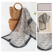 Silk Scarf Women's Mulberry Silk Printed Shawl gogodiggity