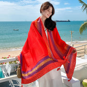 Sun-proof All-matching Shawl Beach Travel Dual-use Outdoor Beach Towel gogodiggity