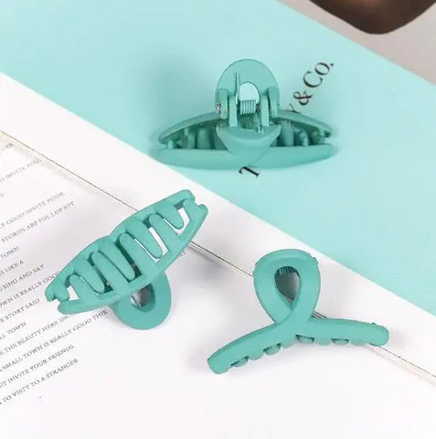 4.4CM New Solid Colour 3PCS/Set Candy Colour Small Cross Grip Clip Hairpin Barrettes for Kid Women Girl Accessories Headwear gogodiggity