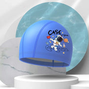 Girls Swimming Cap Cartoon Cute Waterproof High Elastic Ear Protection Swimming Hat for Children Boys Kids Swimming Accessories gogodiggity
