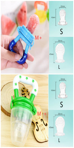 New Baby Silicone Pacifier, Encapsulated To Soothe Complementary Food Feeding Artifact gogodiggity