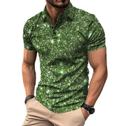 Polo Shirt Digital Printing Button Street Casual T-shirt gogodiggity