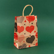 StoBag, Valentine's Day Kraft Paper Gift Bags, for wedding, Reusable, Perfect for Romantic Gifts and Special Occasions, 12/30 gogodiggity