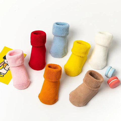 Baby Accessories Baby New Year Socks Girl Newborn Cute Warm Red Socks for Baby Girl 2 Years Non-slip Floor Cotton Children Socks gogodiggity