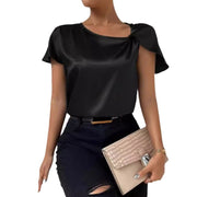 Women's Fashion Solid Color Loose-fitting Versatile Top gogodiggity