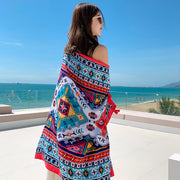 Sun-proof All-matching Shawl Beach Travel Dual-use Outdoor Beach Towel gogodiggity