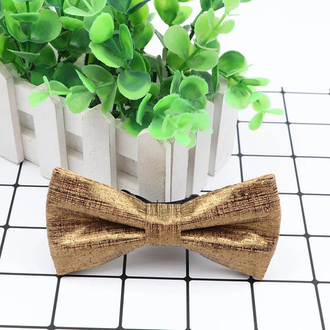 New Design Cork Wood Fashion Parent-Child Bow Ties Novelty Handmade Solid Neckwear Wedding Party Gift Accessories Men Bowtie gogodiggity
