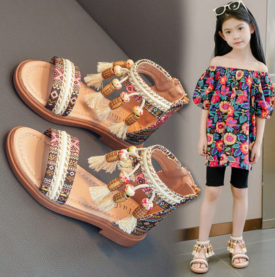 Summer Ethnic Style Retro Children's Roman Sandals gogodiggity