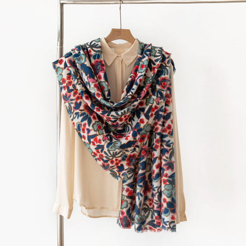 Cross-border New Arrival Printed Cashmere-like Texture Commuter's All-matching Warm Scarf Shawl gogodiggity