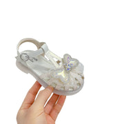 Sweet Western Style Mermaid Tail Bowknot Baby Hollow Out Bird's Nest Sandal