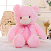 Creative Light Up LED Teddy Bear Stuffed Animals Plush Toy Colorful Glowing Christmas Gift For Kids Pillow gogodiggity