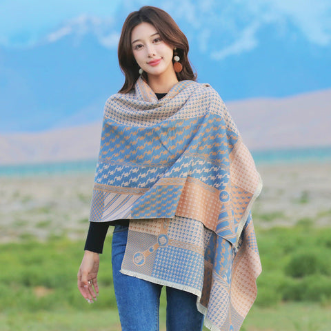 Retro High Sense Artificial Cashmere Scarf gogodiggity