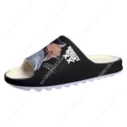 Chris Brown Custom Made Soft Sole Sllipers Home Clogs Step On Water Shoes Mens Womens Teenager Bathroom Beach Step In Slliper gogodiggity