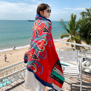 Sun-proof All-matching Shawl Beach Travel Dual-use Outdoor Beach Towel gogodiggity