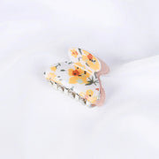 Acrylic Floral Sweet Small Hair Claw Clips Women Girls Plastic Print Crab Barrettes Clips Hair Clamps Hairpins Hair Accessories gogodiggity