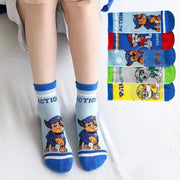 5 Pairs Paw Patrol Kids Socks Cotton Boys Cute Cartoon Socks for Children Baby Casual Socks Autumn Soft Clothing Accessories New gogodiggity