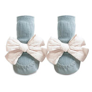 Autumn Winter Baby Girls Socks Newborn Baby Bowknot Socks Infant Baby Socks Anti Slip Soft Cotton Floor Sock Shoes gogodiggity